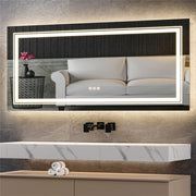 Anti-Fog LED Bathroom Mirror with 2-Way Mount 1000*600mm/Double LED V767-XMR-C28-298-AU