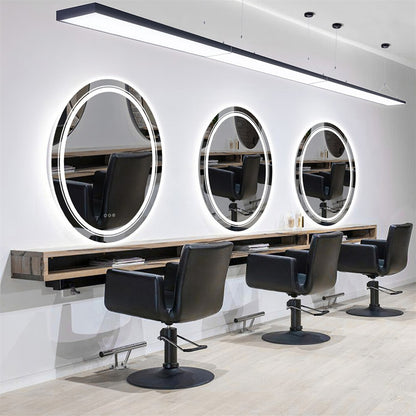 60x80cm Oval Backlit + Front LED Bathroom Mirror Dimmable Shatter-Proof Vanity Mirror V767-XMR-T18-822-AU-V1