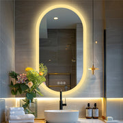 Premium Oval LED Anti-Fog Bathroom Mirror(80x50cm) V767-XMR-T28-710-AU