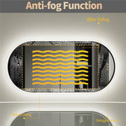 Premium Oval LED Anti-Fog Bathroom Mirror(80x50cm) V767-XMR-T28-710-AU