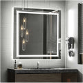 80x80cm Large Square Wall Mount Smart Led Bathroom Mirror Anti Fog Backlit Vanity Mirror V767-XMR-Z28-378-AU