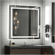 80x80cm Large Square Wall Mount Smart Led Bathroom Mirror Anti Fog Backlit Vanity Mirror V767-XMR-Z28-378-AU