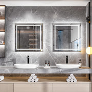 80x80cm Large Square Wall Mount Smart Led Bathroom Mirror Anti Fog Backlit Vanity Mirror V767-XMR-Z28-378-AU
