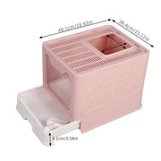 Xxl Large Cat Litter Box Self-Cleaning No Smell Pet Toilet Box With Tray & Scoop V767-XPET124-PK