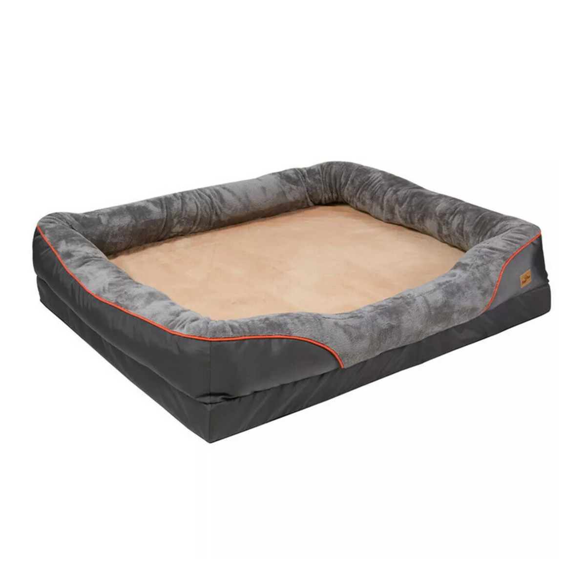 P&P Gray 3XL Pet Bed With Thick Sponge Foam And Waterproof Oxford Base V767-XPET368-3XL-V1