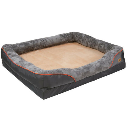 Memory Foam Dog Sofa with Orthopedic Bed & Rim Pillow V767-XPET368-XL-V1