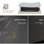 Memory Foam Dog Sofa with Orthopedic Bed & Rim Pillow