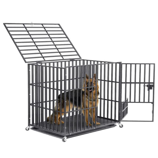 Heavy Duty Dog Cage with Lock & Bottom Tray XXL V767-XPET686-XXL-G2