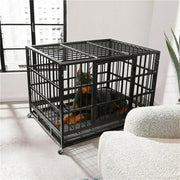 Heavy Duty Dog Cage with Lock & Bottom Tray XXL