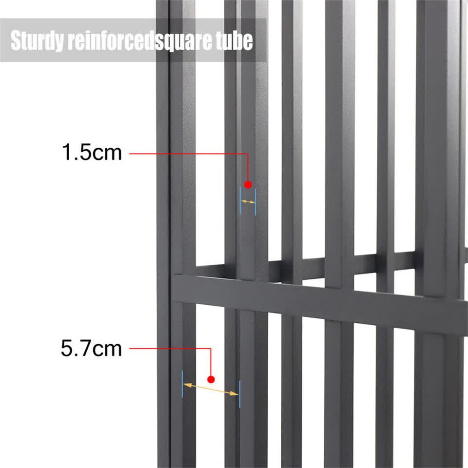 Heavy Duty Dog Cage with Lock & Bottom Tray XXL