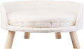 Pet Sofa Bed with Plush Cushion & Wooden Legs V767-XPET82-60CM