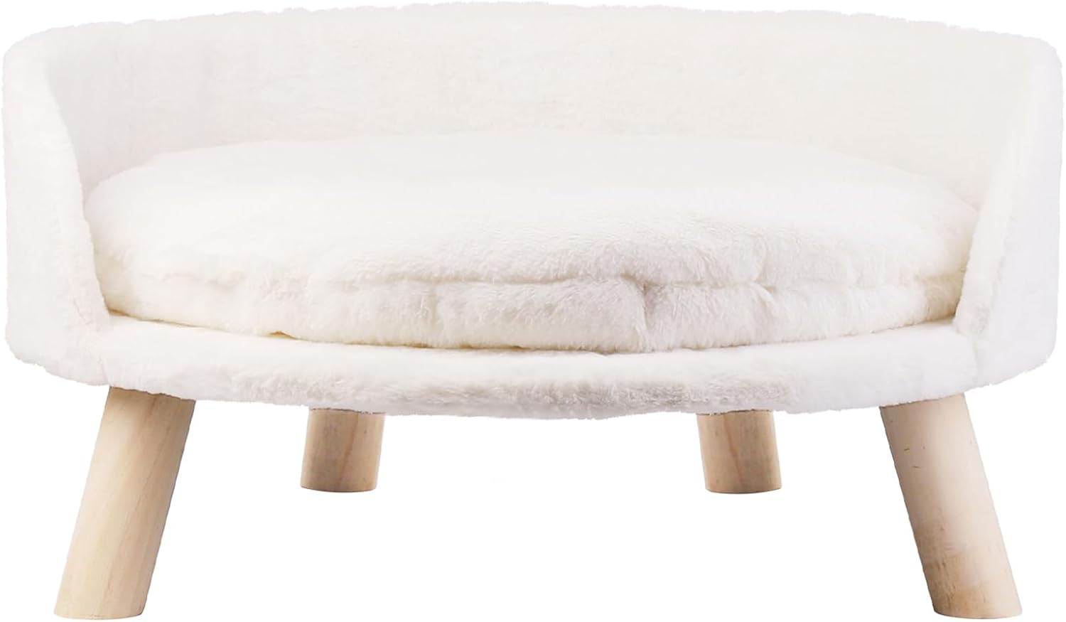 Pet Sofa Bed with Plush Cushion & Wooden Legs V767-XPET82-60CM