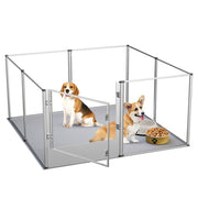 Versatile Sleek Thick Acrylic Pet Playpen Dog Puppies Run Kennel Rabbit Play Pen V767-XPETSYL-12S