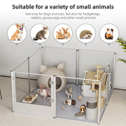 Versatile Sleek Thick Acrylic Pet Playpen Dog Puppies Run Kennel Rabbit Play Pen V767-XPETSYL-12S