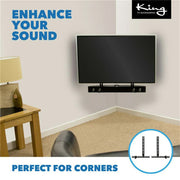 Universal Tv Vesa Soundbar Speaker Bracket Holder Mount For Samsung Sony Lg Bush V767-Y360A