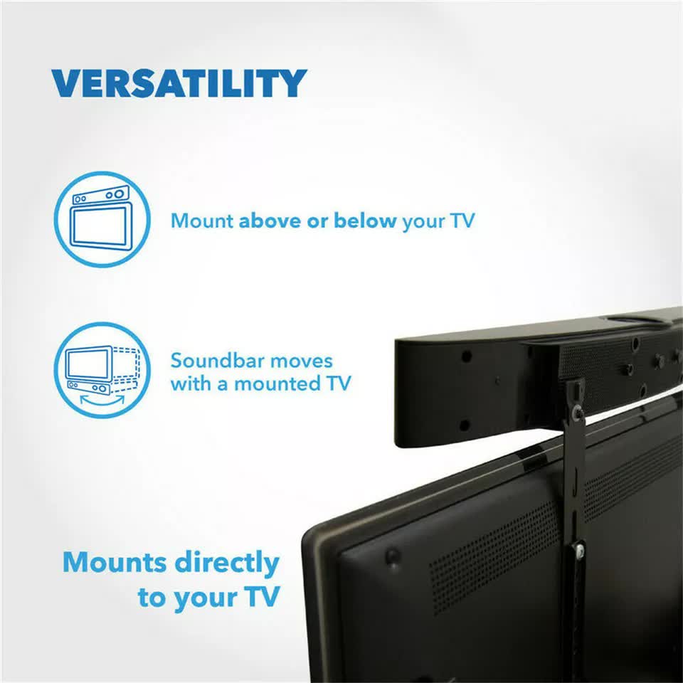 Universal Tv Vesa Soundbar Speaker Bracket Holder Mount For Samsung Sony Lg Bush V767-Y360A