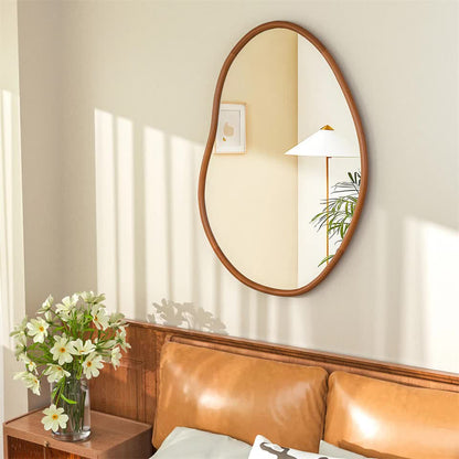 Large Wooden Frame Wall Mirror - Entryway & Hall Decor V767-YSJ-X112L-V1