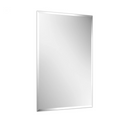 P&P Silver Rectangular Wall Mirror 50x70cm Frameless Beveled Edge Glass for Modern Rooms V767-YSJ-XB139-37