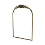 Elegant Rose - Designed Baroque Brass Arched Mirror Size Large V767-YSJ-Z113