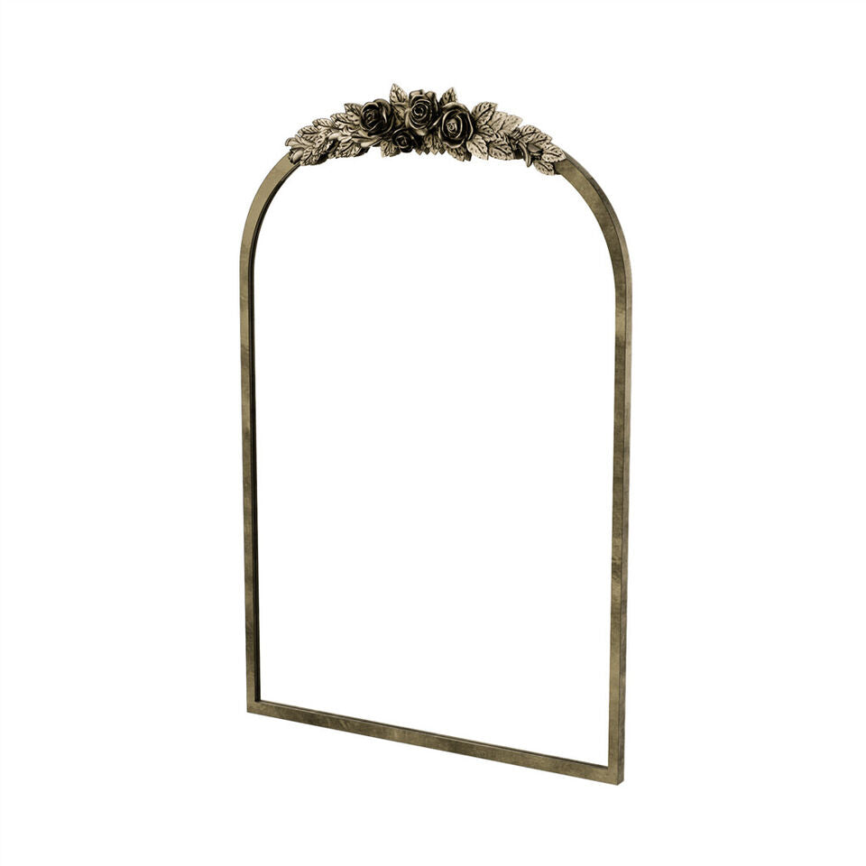 Elegant Rose - Designed Baroque Brass Arched Mirror Size Large V767-YSJ-Z113