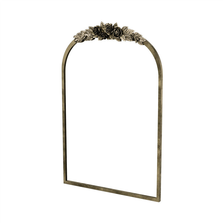 Elegant Rose - Designed Baroque Brass Arched Mirror Size Large V767-YSJ-Z113