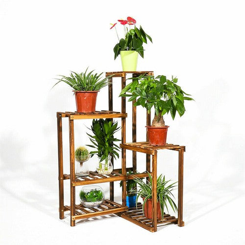 Premium Pine Wood 6-Tier Plant Stand V767-Z8FHJ-J