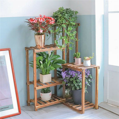 Premium Pine Wood 6-Tier Plant Stand V767-Z8FHJ-J