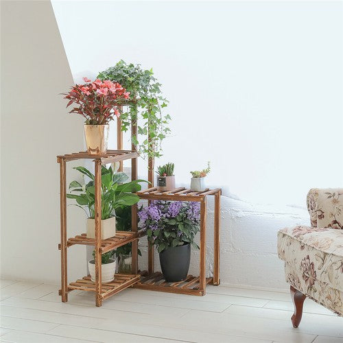 Premium Pine Wood 6-Tier Plant Stand V767-Z8FHJ-J