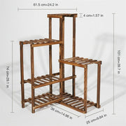 Premium Pine Wood 6-Tier Plant Stand V767-Z8FHJ-J