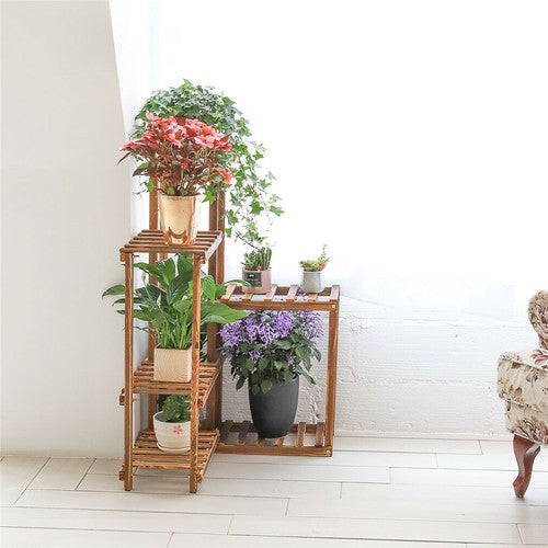 Premium Pine Wood 6-Tier Plant Stand V767-Z8FHJ-J