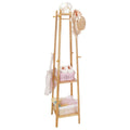 3 Layer 8 Hooks Shelf Clothes Coat Hat Rack Tree Stand Bamboo Hanger Organizer V767-ZJJ150