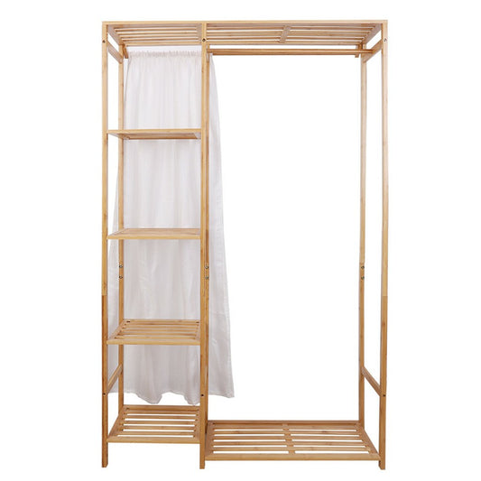 Open Wardrobe Clothes Rail Rack Hanging Garment Heavy Duty Organizer Coat Shelf V767-ZJJ217-G1