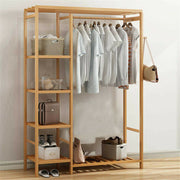 Open Wardrobe Clothes Rail Rack Hanging Garment Heavy Duty Organizer Coat Shelf V767-ZJJ217-G1