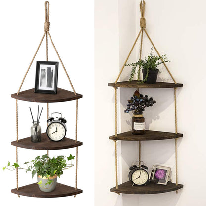 Bohemian Hanging Shelf Organizer 3 Tier Storage Rack V767-ZJJ224