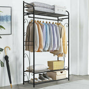 Extra Large Metal Clothes Rail Storage Dress Hanging Garment Rack Portable Stand V767-ZJJ323-G2