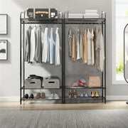 Extra Large Metal Clothes Rail Storage Dress Hanging Garment Rack Portable Stand V767-ZJJ323-G2