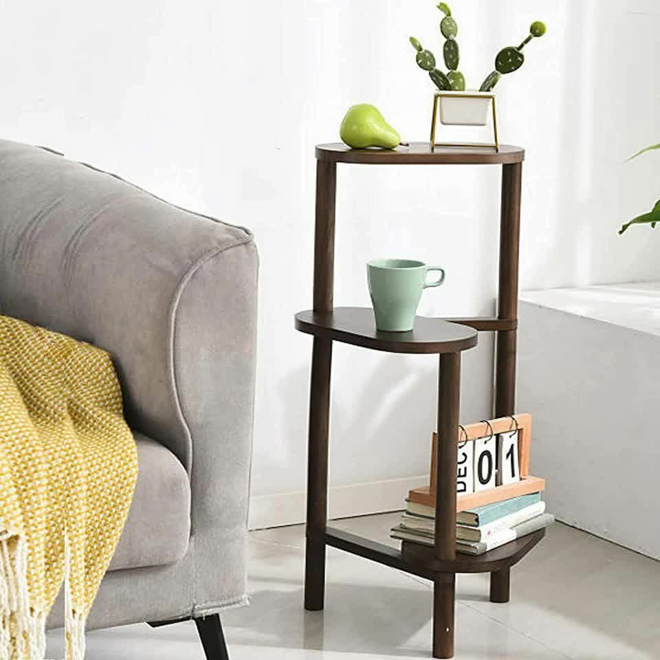 3 Tier bamboo plant stand for garden and living room-Brown V767-ZJJ443-BN-V1