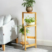 3-Tier Brown Bamboo Plant Stand Bonsai Holder V767-ZJJ443-BW-V1