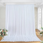 Large 3x3 m White Wedding Backdrop Curtains for Baby Shower and Birthday Decor V767-ZJJ69-WT-V1