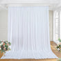 Large 3x3 m White Wedding Backdrop Curtains for Baby Shower and Birthday Decor V767-ZJJ69-WT-V1