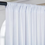 Large 3x3 m White Wedding Backdrop Curtains for Baby Shower and Birthday Decor V767-ZJJ69-WT-V1