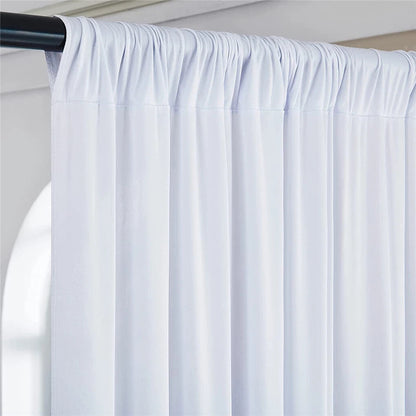 Large 3x3 m White Wedding Backdrop Curtains for Baby Shower and Birthday Decor V767-ZJJ69-WT-V1