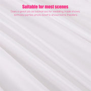 Large 3x3 m White Wedding Backdrop Curtains for Baby Shower and Birthday Decor V767-ZJJ69-WT-V1