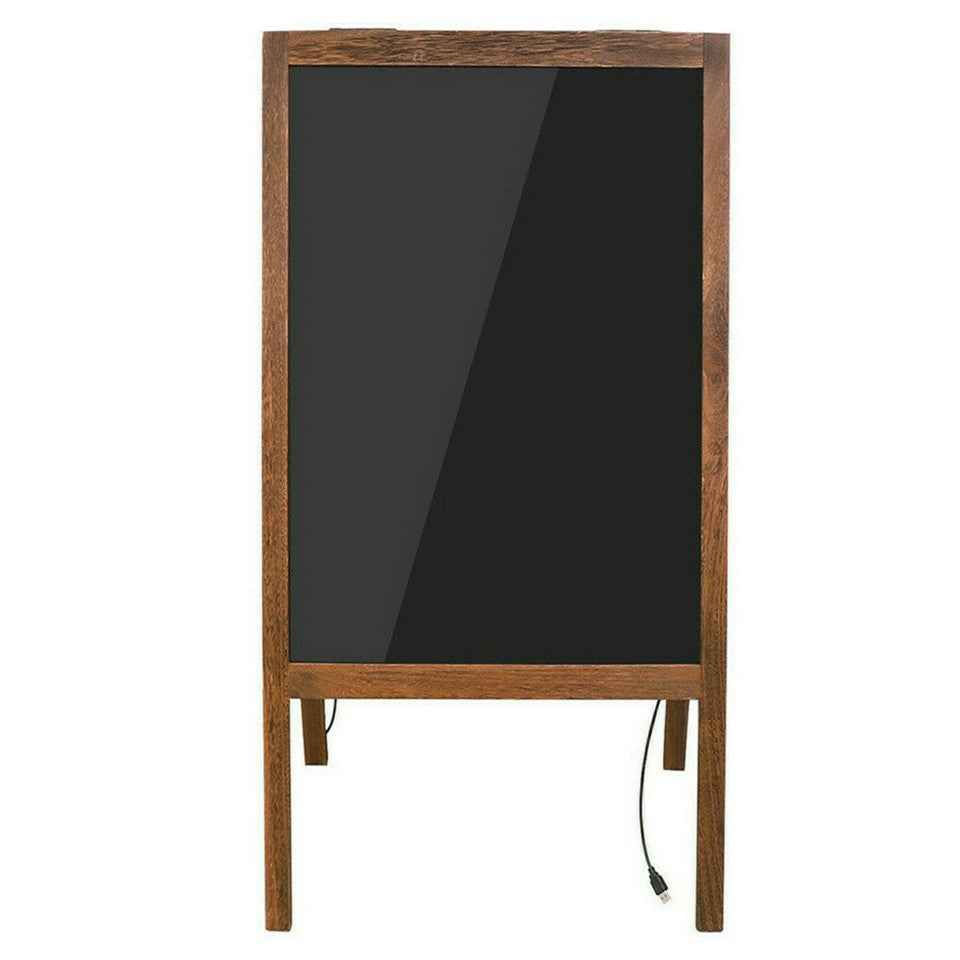 Vintage Neon LED Message Writing Board Stand Pavement Sign Illuminated Erasable V767-ZJJ93-S