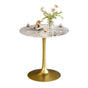 Heavy Duty High Bar Table-Glossy Jade Top+Gold legs V767-ZT729GD-XNE