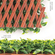 Jasmine Artificial Hedge Extendable Trellis / Screen 2 Meter By 1 Meter UV Resistant (PVC) V77-10786514