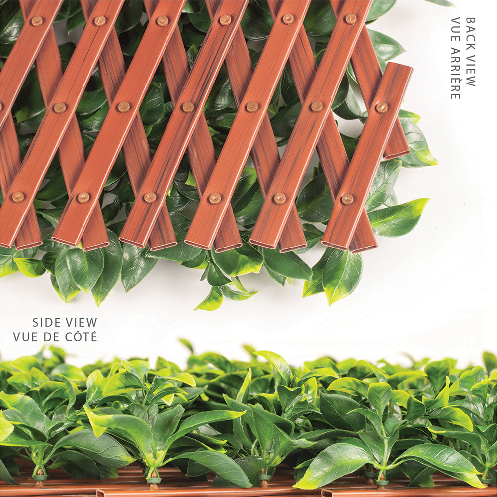 Jasmine Artificial Hedge Extendable Trellis / Screen 2 Meter By 1 Meter UV Resistant (PVC) V77-10786514