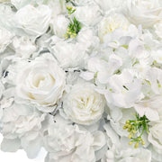 Artificial Flower Wall Backdrop Panel 40cm X 60cm Mixed Whites V77-1193820
