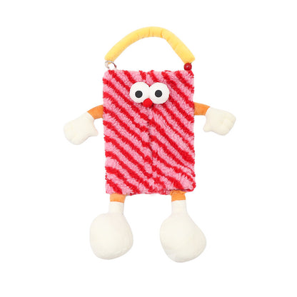 Red Striped Tissue Holder for Car - Fun Design V888-25041