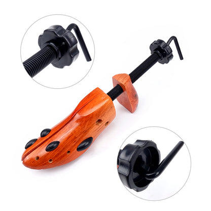1 PCS Brown Adjustable Wooden Shoe Stretcher for Women, Small Size (EUR 34-38) V888-ELOSUNG10005